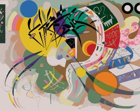 Resim Sayılarla Boyama Seti - Wassily Kandinsky Dominant Curve Tablosu - 60x90 