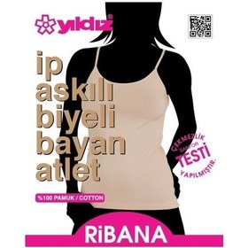 Resim Yıldız 2026 Kadın Ribana Biyeli Ip Askılı Atlet Ten 