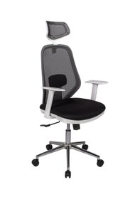 Resim Ofisbazaar Dali Beyaz Fileli Yönetici Koltuğu Ergonomik Başlıklı Ofis Koltuğu Siyah Fileli Siyah 