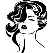 Resim Vintage Kadın Sticker Oto Motor Laptop Duvar Folyo Sticker 40X52 cm 