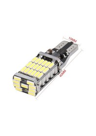 Resim Megaotomarket T10 T15 Park Led Geri Vites 45 Led Çok Güçlü Beyaz Işık Ottoman 