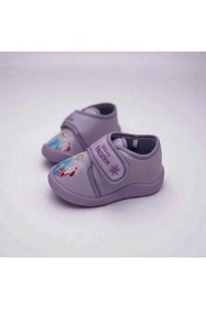 Resim Rexba Kız çocuk mor ev okul anaokulu kreş yün panduf 