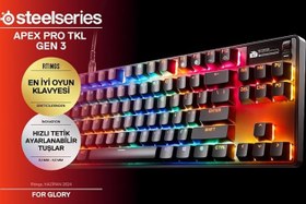 Resim SteelSeries Apex Pro TKL Gen 3 Gaming Klavye - UK 