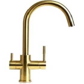 Resim Euromix Arıtıcılı Arıtma Mutfak Eviye Bataryası 3 Yollu Altın 