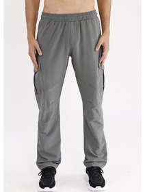 Resim Boncuk Uçlu Kordon Detaylı Yan Cepli Rahat Kalıp Lastikli Bel Eşofman Altı Green 