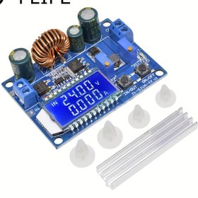 Resim D-FLIFE Ayarlanabilir DC-DC Gerilim Dönüştürücü Modülü, Boost & Buck Çıkışı, LCD Ekran, Aşırı Yük & Kısa Devre Koruması, Isı Emici ve Düşük Dalgalanma Filtresi ile 