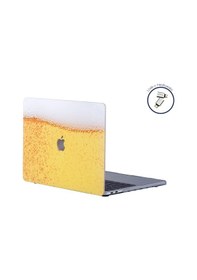 Resim Apple Uyumlu MacBook Air Kılıf Hardcase Touchid A1932 A2179 A2337 Fizzy Sarı 