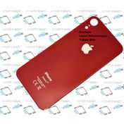 Resim İphone XR Arka Pil Batarya Kapağı (CAM) Kırmızı 