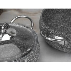 Resim Taç Luna Granit 3'lü Güveç Seti Gri 