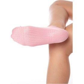 Resim Saysez Bambu Kadın Kaydırmaz Taban Pembe Silikon Baskı Pilates Yoga Fitness Dans Aktivite Patik Çorabı 3'lü Renkli 