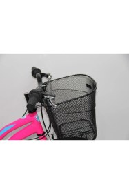 Resim Pembe Bisiklet Kadın Pembe 26 Jant Bisiklet Bisiklet Bisiklet Çamurluğu Sepetli 2650 Pembe 