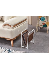 Resim Lucıano Dergilik Beyaz Metal Taba Deri 