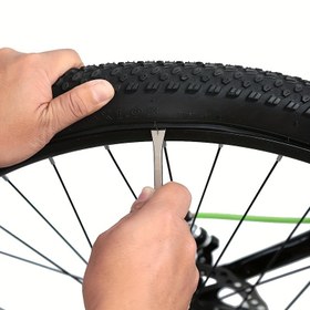 Resim Paslanmaz Çelik Bisiklet Lastiği Kolu - 12Cm/4.72In - Bisiklet Tekerleği Bakım Aleti - Dağ Bisikletleri için 