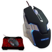 Resim Concord C-25 7 Tuşlu RGB Gaming Mouse 7200 DPI Mouse Pad Hediyeli Concord C-25 7 Tuşlu RGB Gaming Mouse 7200 DPI Mouse Pad Hediyeli