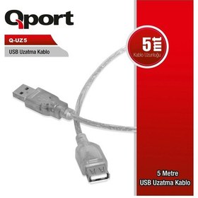 Resim Qport Q-uz5 5mt Usb Uzatma Kablosu 