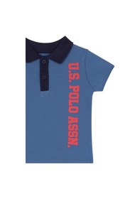 Resim U.S. Polo Assn. Bebek Polo Yaka T-shirt Takım Kobalt 