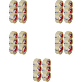 Resim Ve-Ge Bant Şeffaf Koli Bandı / 45 mm x 100 Metre / 6'lı 5 Paket - 30 Rulo 