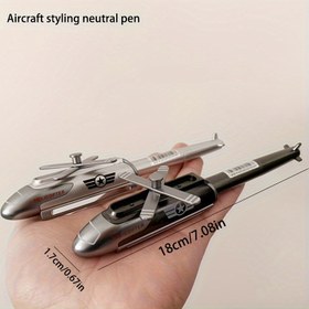 Resim 1 adet Futuristik Helikopter Şeklinde Jel Kalem, Çıkarılabilir Kapağı, Orta Nokta, Ergonomik Tutuş, Öğrenme ve Ofis Kullanımı İçin İdeal, Dayanıklı Plastik Tasarım, 14+ Yaş İçin Uygun, Pürüzsüz Yazma Deneyimi | Yaratıcı Tasarım | Dayanıklı Plastik Kalem 