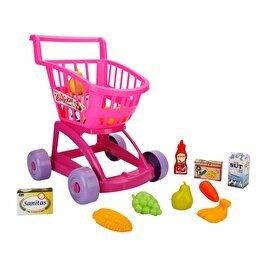Resim Market Alışveriş Arabası Pembe 