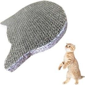 Resim Yıldızan dekordelisi Kedi Kafalı Karton Kedi Tırmalama 28x15 Cm dekordelisi 2026 1216587 