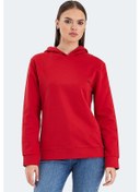 Resim Slazenger Kathy In Kadın Kapüşonlu Kırmızı Sweatshirt Kırmızı 