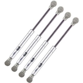 Resim ARON (4 Adet) (GRİ) Std Dolap Amortisörü Gazlı Piston Kapak Hidroliği 27cm (100n) Std100/n 