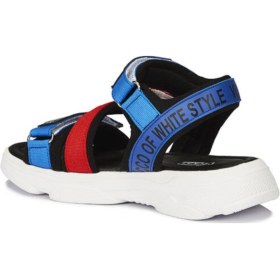 Resim Vicco Filet Lacivert Chester Sandalet Lacivert-Kırmızı 