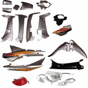 Resim Cub Kalipso - Çelik Kaporta Seti Komple Gümüş Far + Stop + Sinyal Dahil 1 