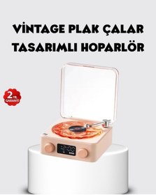 Resim Bluetooth Hoparlörlü Gece Lambası Dijital Saatli Şeffaf Su Dalgas 