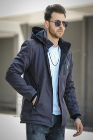 Resim Majuro Outdoor Su Soğuk Rüzgar Geçirmez İçi Kürklü Dolgulu Softshell Erkek Dağcı Kampcı Kayakcı Montu - FUME / S 