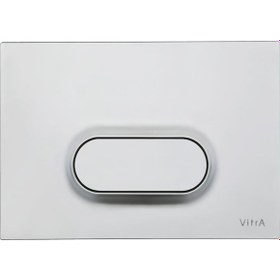 Resim Vitra Loop O 740-1085 Tek Basmalı Kumanda Paneli. Mat Krom 