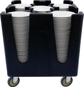 Resim Tribeca TAA-4 Tabak Taşıma Arabası 4 Bölmeli 730x730x815 mm 