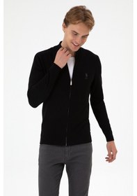 Resim U.S. Polo Assn. Erkek Slim Fit Siyah Triko Hırka 50313684-VR046 
