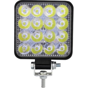 Resim Folinda Mini 16 İğne 48w Kare Araç Led Çalışma Lambası - Otofar, Mühendislik Aydınlatması, 10-35v Dc 