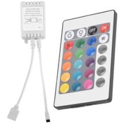 Resim Crackedice 24 Tuşlu Uzaktan Kumanda + Dc12v Led Kontrol Cihazı Rgb Kontrol Kutusu 