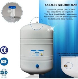 Resim WaterMelon Su Arıtma Cihazı Metal Genleşme Tankı 20 Litre 