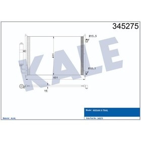 Resim Klima Kondenseri Nissan X Trail (Dizel Benzin) 2007- 504640521 