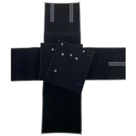 Resim Deri Kumaş Siyah Renk 80 / 76 Cm Üçlü Set Sergileme Seyahat Çantası 