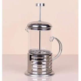 Resim Çelik Kulplu Cam French Press - 350 ml 