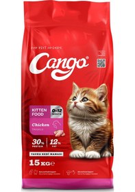 Resim Cango Yavru Kedi Maması Tavuk Etli Kitten 15kg 
