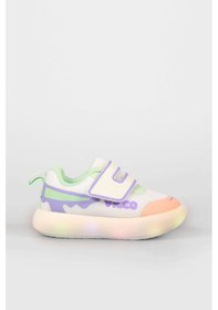 Resim Vicco Melodic Işıklı Kız Okul Öncesi Beyaz/lila Sneaker Beyaz - Lila 