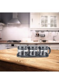 Resim Standlı 3 Lü Baharat Seti - 300 ML. Siyah 