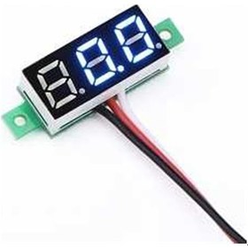 Resim Robodünya 0.28Inch 0-100 3 Kablolu Dc Voltmeter Mavi 