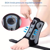 Resim BOA Düğmeli Ayarlanabilir Ayak Bileği Destekliği, Koruma ve Alçı Sonrası İyileşme için 4 Yay Sabitleyici, Koşu ve Stabilite için Spor Ayak Bileği Koruyucu 