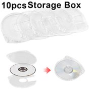 Resim PSP1000, PSP2000 ve PSP3000 ile uyumlu 10 Adet UMD Kılıf Seti, UMD Diskleri için Şeffaf Koruyucu Kapaklar. 