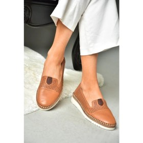 Resim Fox Shoes P555500103 Taba Deri Kadın Ayakkabı 