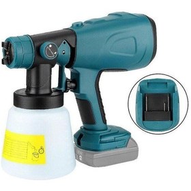 Resim Makita 18v Akülü Boya Püskürtme Makinesi - 800ml Elektrikli Akülü Püskürtme Tabancası 