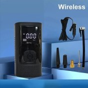 Resim Trendooze Parlak Led Işıklı Sunshine022 Kablosuz Şarjlı 150psi Hava Pompası Dijital Göstergeli 