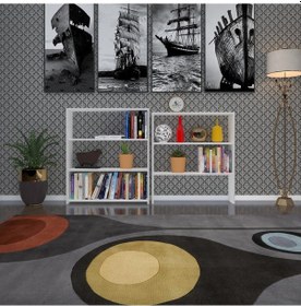 Resim Kenzlife Kitaplık Süper Ga 180*80*19 Byz 6 Katlı Tek Bölme Çift Bölme Opsiyonlu Ofis Mutfak Banyo Dolabı Arkalıksız Çok Renkli 