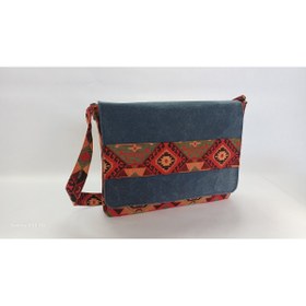 Resim Si&Su Mumlu Kanvas Otantik Desenli Postacı Çantası - Su Geçirmez Unisex Omuz ve Laptop Çantası 